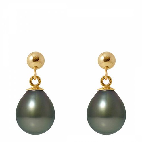 Yellow Gold Tahitian Style Pearl Earrings - Ateliers Saint Germain - Modalova