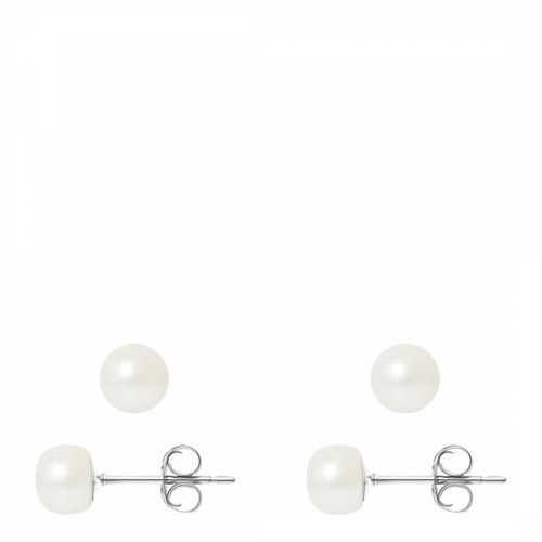 Silver /Natural Narce Freshwater Pearl Earrings - Ateliers Saint Germain - Modalova