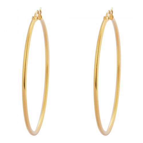 Gold Plated Hoop Earrings - Chloe Collection by Liv Oliver - Modalova