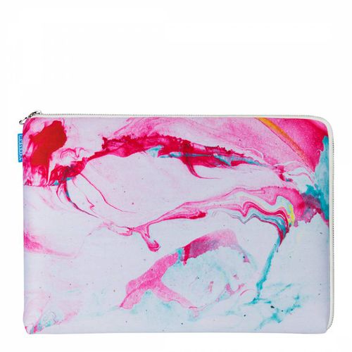 Pink Marble Laptop Case - Mustard - Modalova