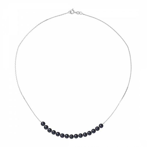 White Gold Necklace with Real Cultured Freshwater Pearls - Mitzuko - Modalova