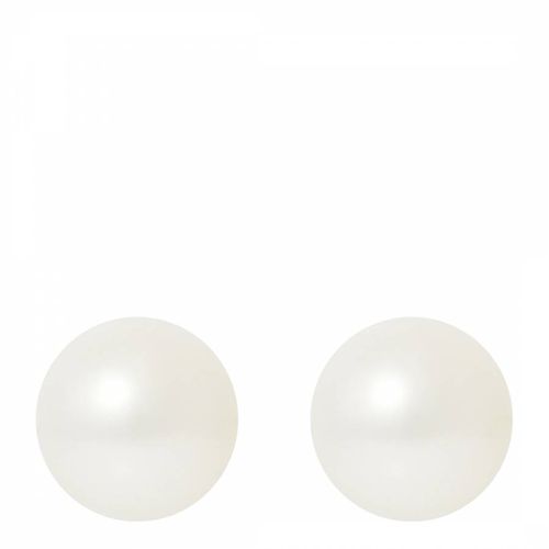 Natural /Silver Pearl Earrings 8-9mm - Just Pearl - Modalova