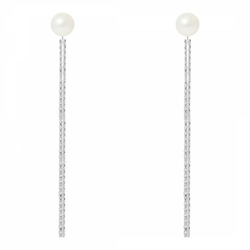 Natural White Pearl Earrings 6-7mm - Just Pearl - Modalova