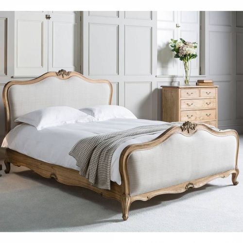 Stanal Super King Linen Upholstered Bed Weathered - Gallery Living - Modalova