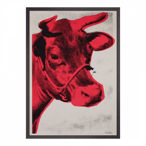 Cow 1976 100x70cm Framed Print - Andy Warhol - Modalova