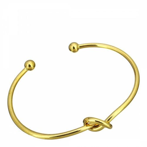 Gold Plated knotted Bangle - Chloe Collection by Liv Oliver - Modalova