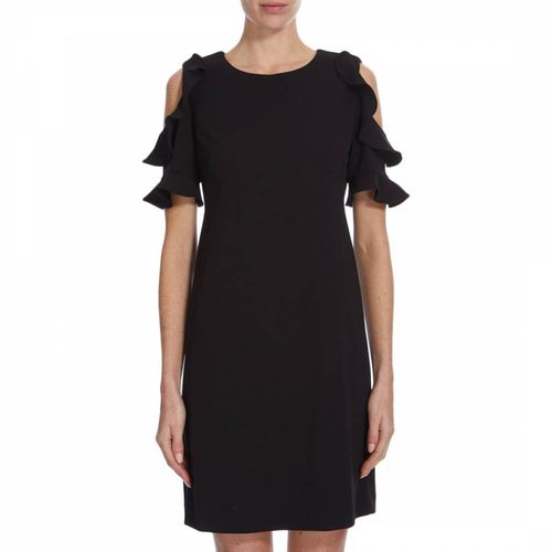 Black Ruffle Cold Shoulder Dress - DKNY - Modalova