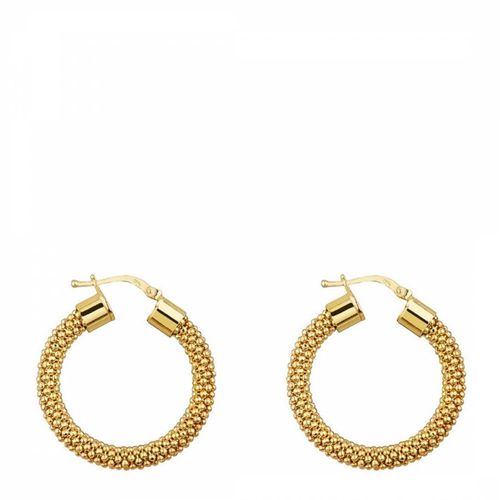 Gold Plated Mesh Hoop Earrings - Chloe Collection by Liv Oliver - Modalova