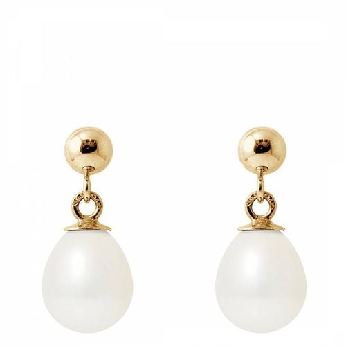 Yellow Gold Pear Pearl Earrings 7-8mm - Ateliers Saint Germain - Modalova