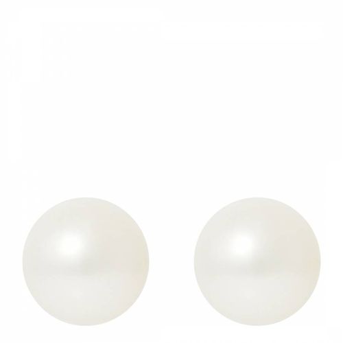 Gold/Natural Button Pearl Earrings 8-9mm - Ateliers Saint Germain - Modalova