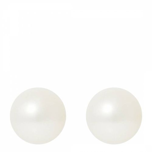 Yellow Gold/ Button Pearl Earrings 8-9mm - Ateliers Saint Germain - Modalova