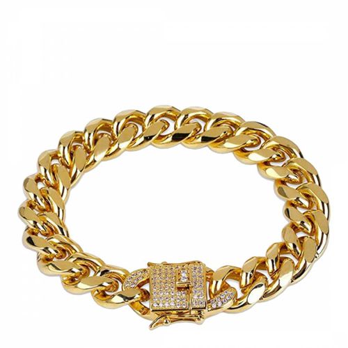 K Gold Link CZ Bracelet - Stephen Oliver - Modalova