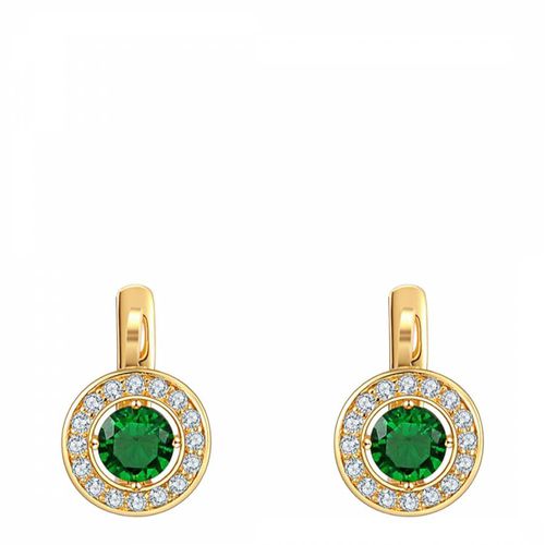 Emerald Clip Earrings with Swarovski Crystals - Ma Petite Amie - Modalova