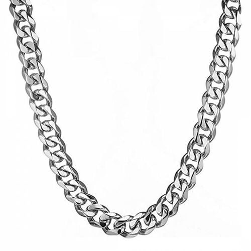 Silver Plated Cable Necklace - Stephen Oliver - Modalova