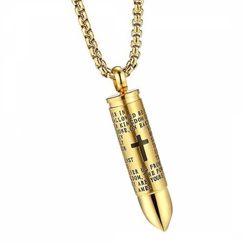 K Plated Bullet Spiritual Necklace - Stephen Oliver - Modalova