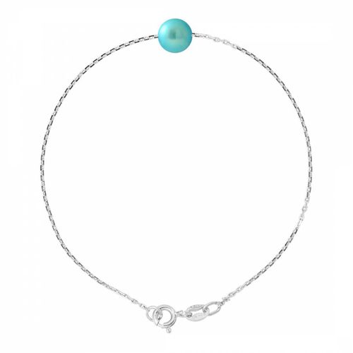 Silver Bracelet with Turquoise Pearl 7-8 mm - Manufacture Royale - Modalova