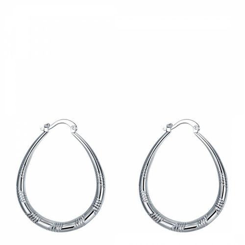 Silver Plated Hoop Earrings - Ma Petite Amie - Modalova