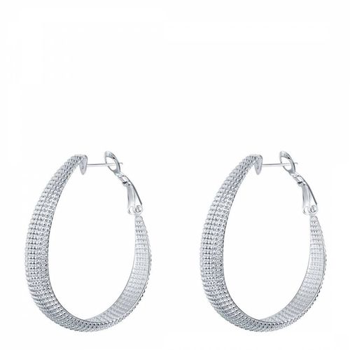 Silver Plated Hoop Earrings - Ma Petite Amie - Modalova