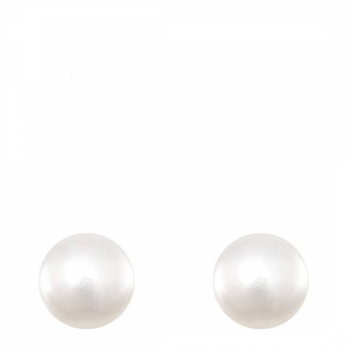 Gold Plated Pearl Stud Earrings - Chloe Collection by Liv Oliver - Modalova