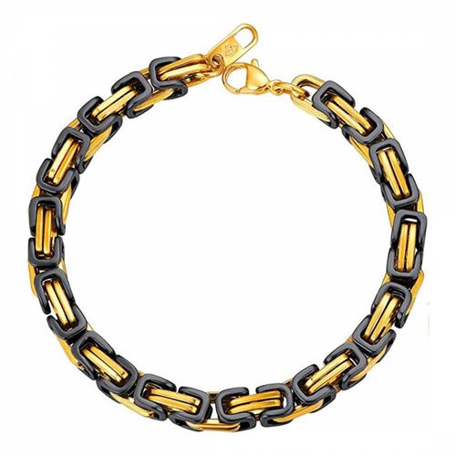 K Plated & Black Two Tone Bracelet - Stephen Oliver - Modalova