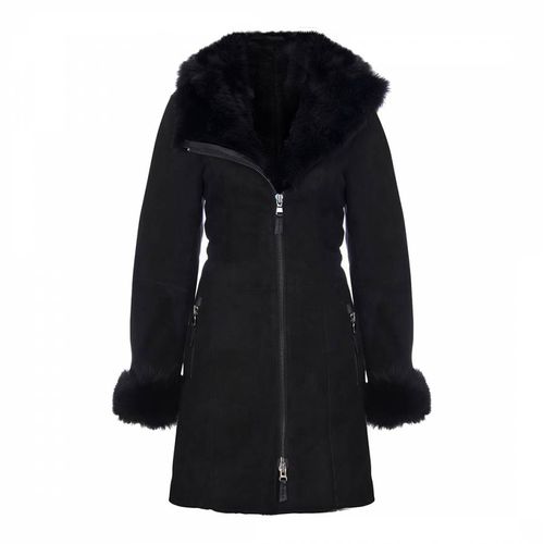 Hooded Merino Shearling Sheepskin Jacket - Shearling Boutique - Modalova