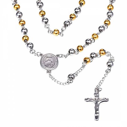 K Gold & Religious Rosary - Stephen Oliver - Modalova