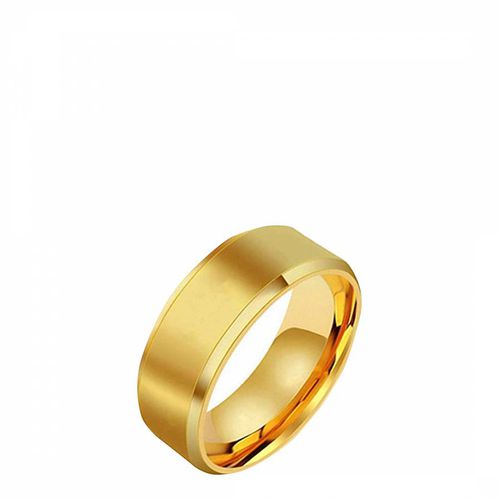 K Gold Plated Band Ring - Stephen Oliver - Modalova