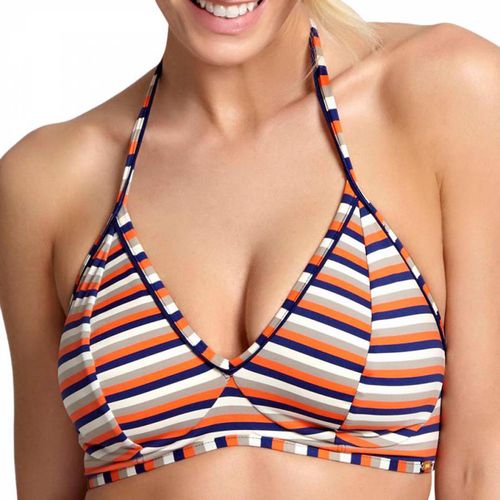 Orange/ Summer Triangle Bikini Top - Panache - Modalova