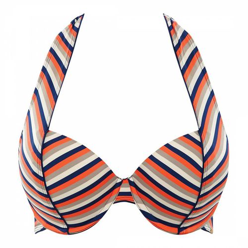 Orange/ Summer Halter Bikini Top - Panache - Modalova