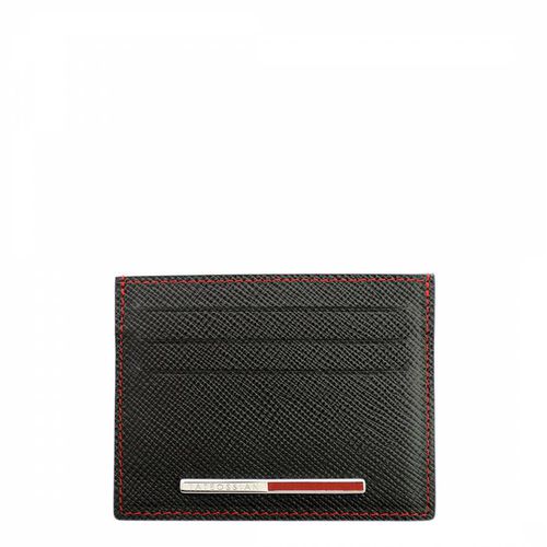 Carnelian Business Card Holder in and Red Leather - Tateossian - Modalova