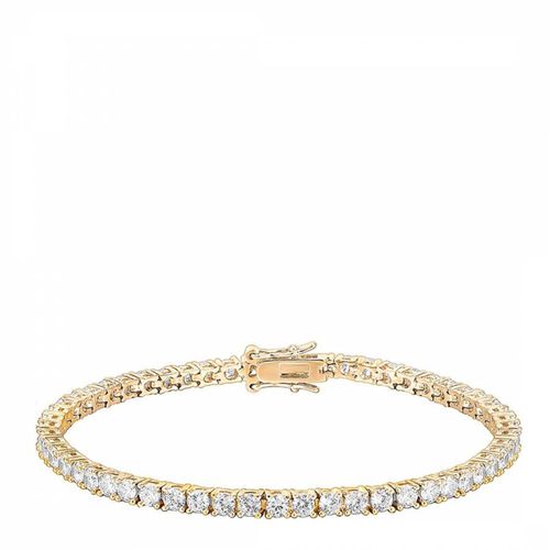 K Plated CZ Eternity Tennis Bracelet - Liv Oliver - Modalova