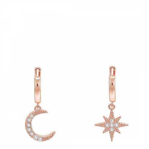 Rose Gold Plated Star Earrings - Ma Petite Amie - Modalova