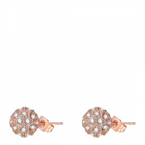 Rose Gold Plated Round Earrings - Ma Petite Amie - Modalova