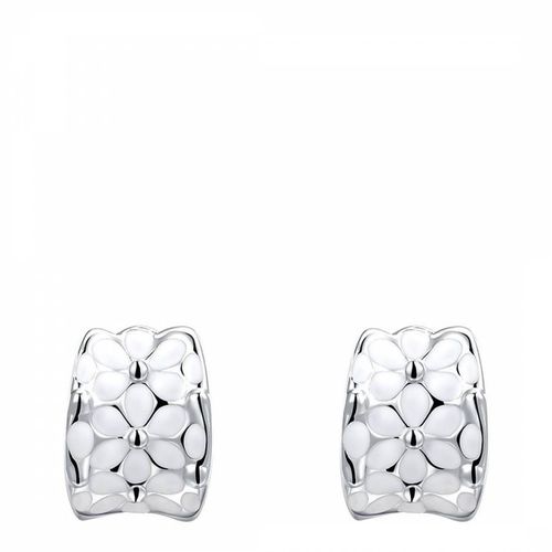 Platinum Plated Tear Stud Earrings - Ma Petite Amie - Modalova