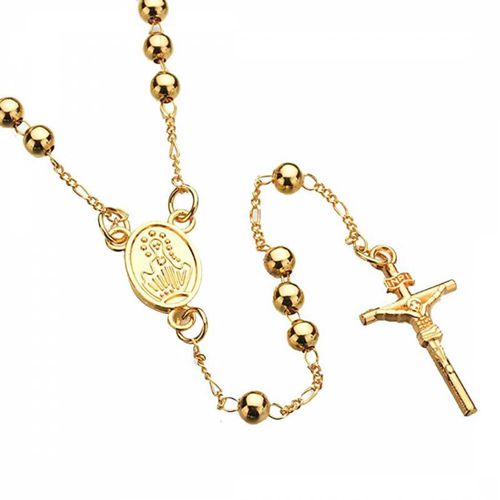 Men's Religious Rosary Necklace - Stephen Oliver - Modalova