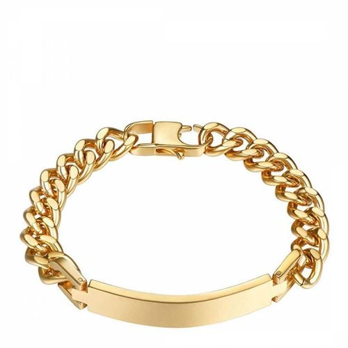 K Plated Chian Link ID Bracelet - Stephen Oliver - Modalova