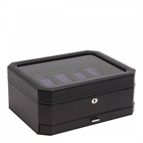 Purple Windsor Vegan Leather 10 Piece Watch Box with Drawer - WOLF - Modalova
