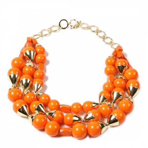 Orange Resin Bead Necklace - Amrita Singh - Modalova