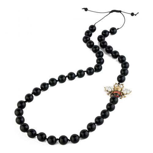 Black Bead Bee Necklace - Amrita Singh - Modalova