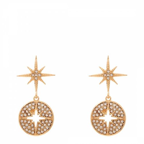 Gold Star Droplet Earrings - Amrita Singh - Modalova