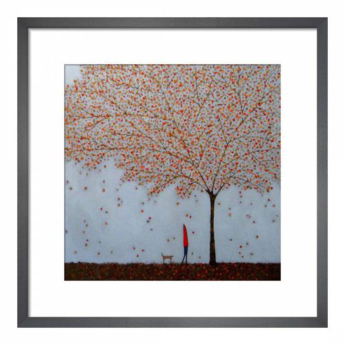 Between the Leaves 50x50cm Framed Print - Emma Brownjohn - Modalova