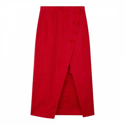 Red Front Split Pencil Skirt - ALEXA CHUNG - Modalova