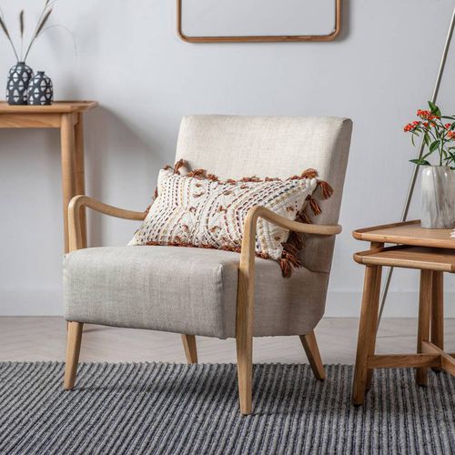 Stoke Armchair Natural Linen - Gallery Living - Modalova