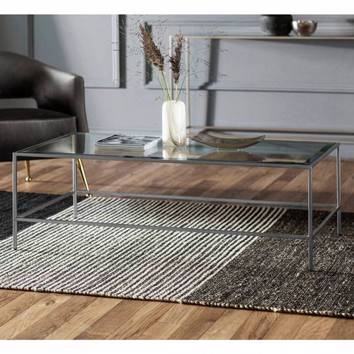 Hollister Coffee Table Silver - Gallery Living - Modalova