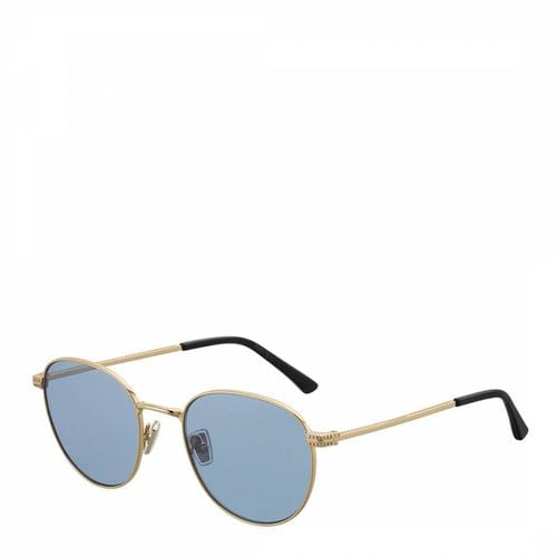 Unisex Blue/Gold Sunglasses 53mm - Jimmy Choo - Modalova