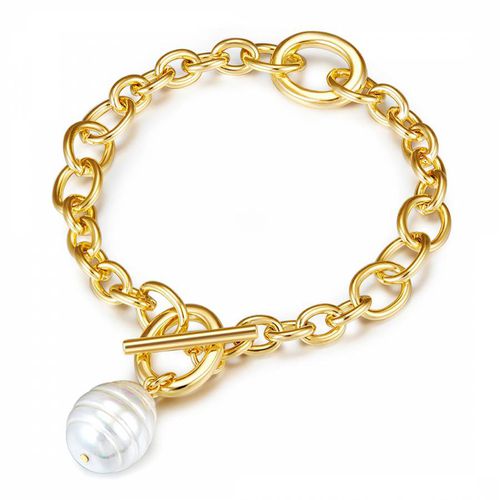 Gold/White Pearl Bracelet - Perldor - Modalova