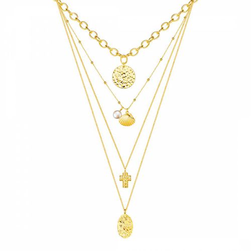 Gold Charm Necklace - Perldor - Modalova