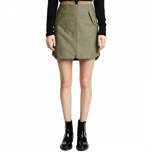 Khaki Maverick Cotton Skirt - Rag & Bone - Modalova