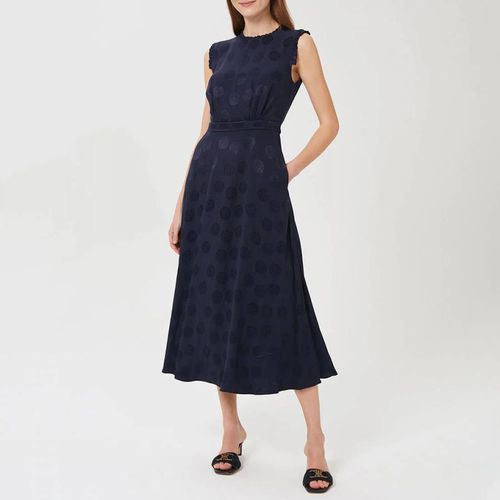 Navy Pattern Ashley Dress - Hobbs London - Modalova