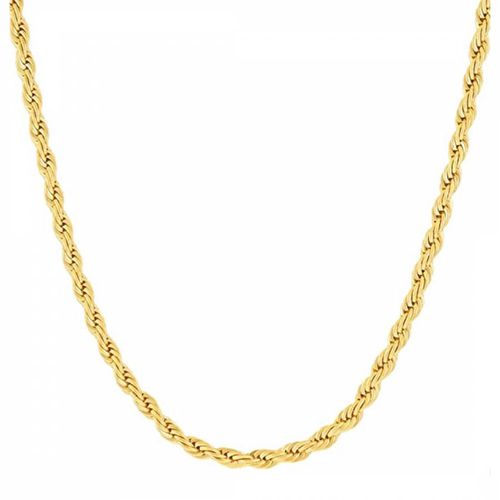 K Gold Plated Twist Necklace - Stephen Oliver - Modalova